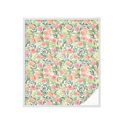 Frosted glass film stained glass effect Fruit pattern