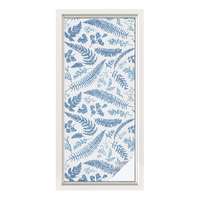 Privacy window film Botanical pattern