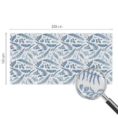 Privacy window film Botanical pattern