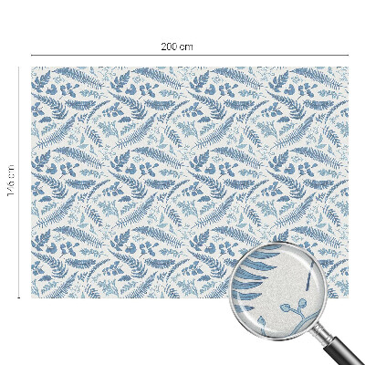 Privacy window film Botanical pattern