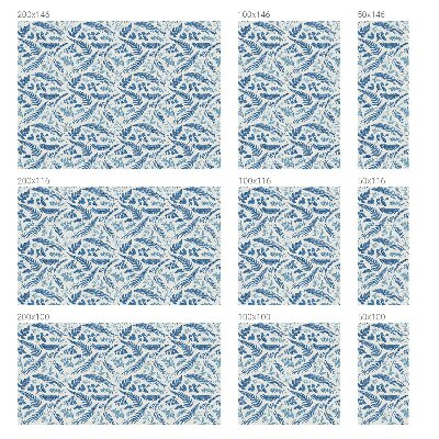 Privacy window film Botanical pattern