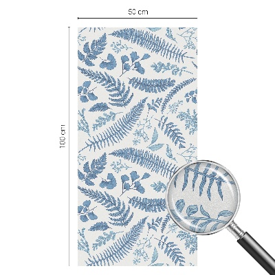 Privacy window film Botanical pattern