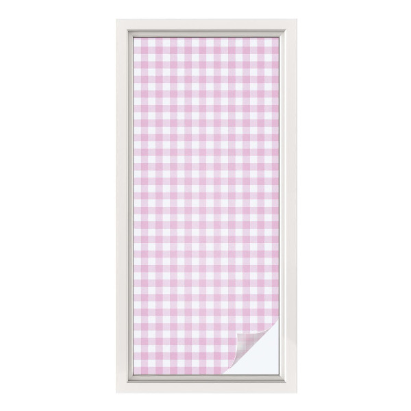 Patterned window film Pastel check