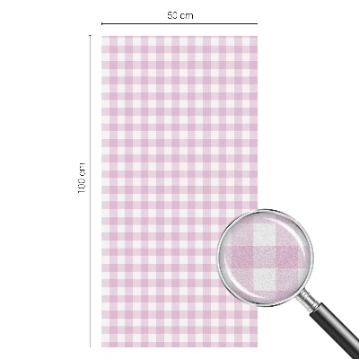 Patterned window film Pastel check