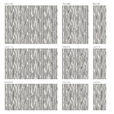 Frosted glass film stained glass effect Vertical stripes