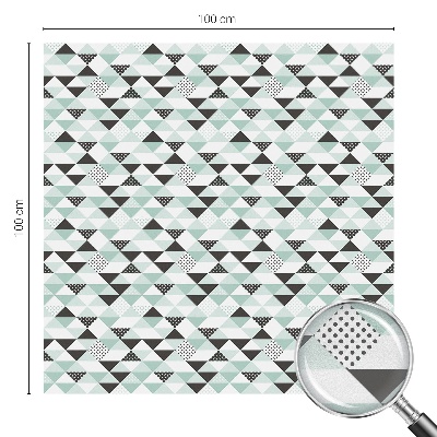 Privacy window film Triangular patterns