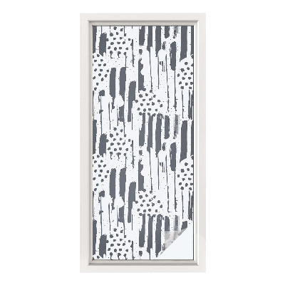 Colored window film stained glass Stripes and dots