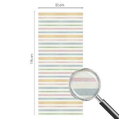 Patterned window film Pastel stripes