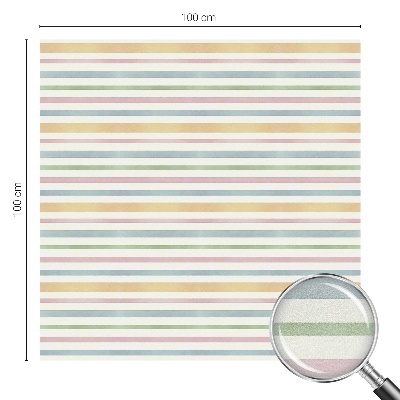 Patterned window film Pastel stripes