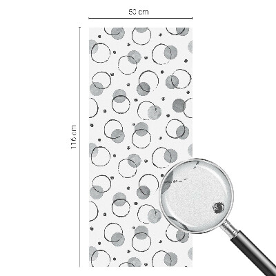 Opaque window film stained glass style Gray wheels