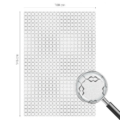 Privacy window film Geometric lines