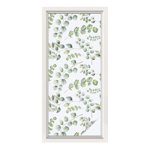 Patterned window film Botanical leaves