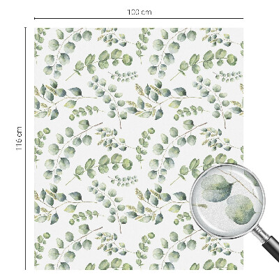 Patterned window film Botanical leaves