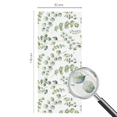 Patterned window film Botanical leaves