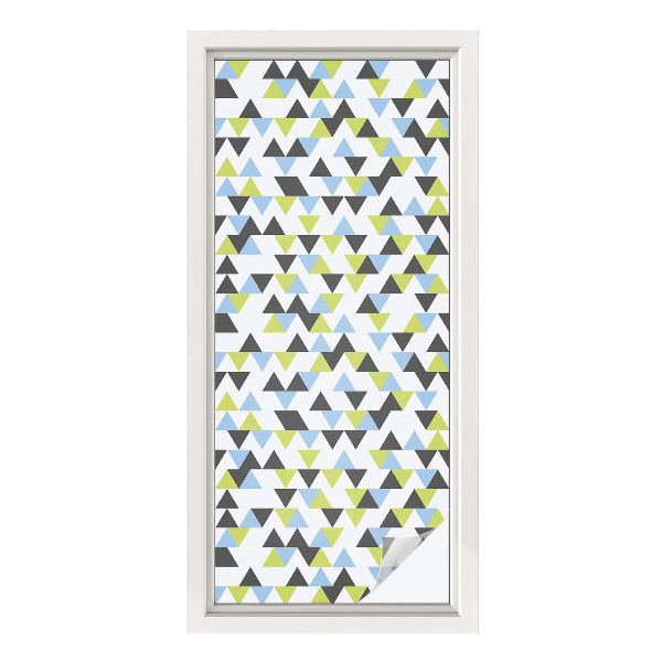 Frosted glass film stained glass effect Geometric triangles
