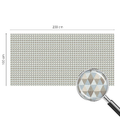 Colored window film stained glass Geometric triangles