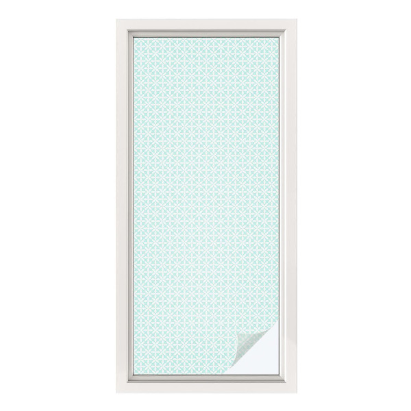Privacy window film Floral symmetry