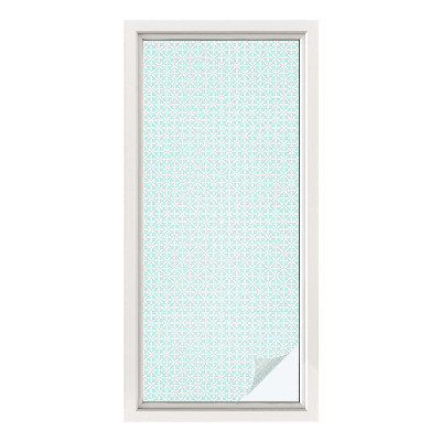 Privacy window film Floral symmetry