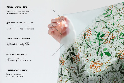 Privacy window film Floral symmetry