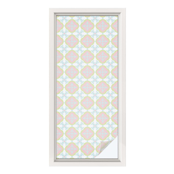 Frosted glass film stained glass effect Pastel ornament