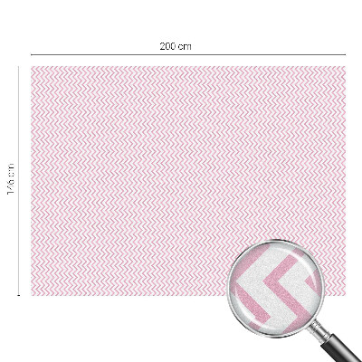 Opaque window film stained glass style Pink zigzags