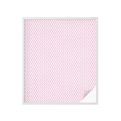 Opaque window film stained glass style Pink zigzags