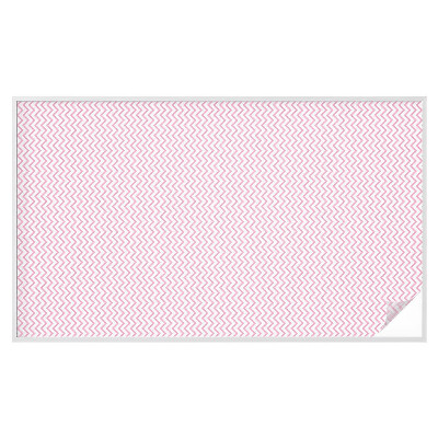 Opaque window film stained glass style Pink zigzags