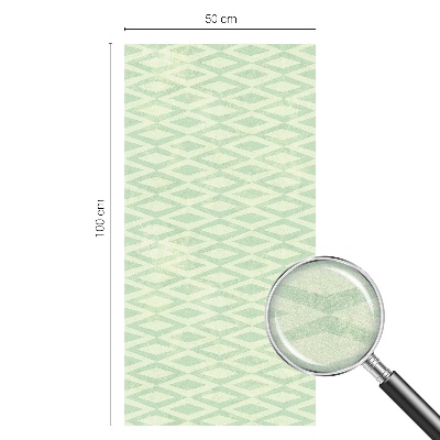 Privacy window film Green rhombuses