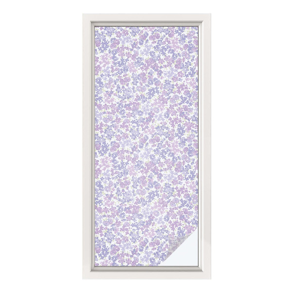 Frosted glass film stained glass effect Floral lightness