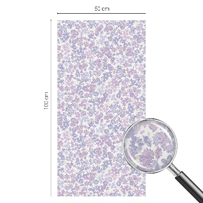 Frosted glass film stained glass effect Floral lightness