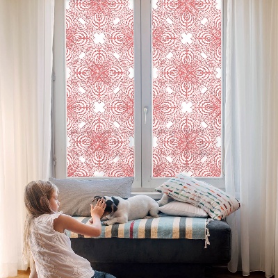 Opaque window film stained glass style Lace patterns