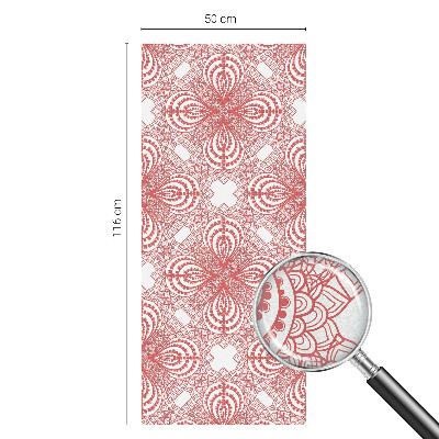 Opaque window film stained glass style Lace patterns
