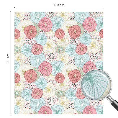 Privacy window film Pastel flowers