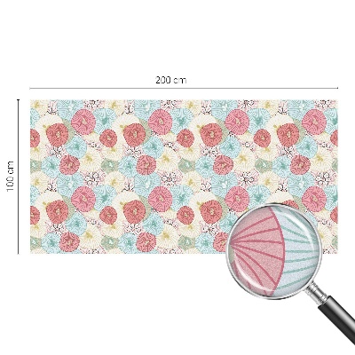 Privacy window film Pastel flowers