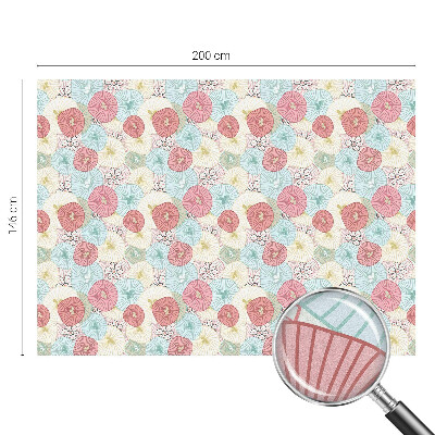 Privacy window film Pastel flowers