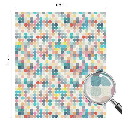 Colored window film stained glass Colorful squares