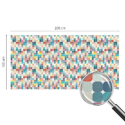 Colored window film stained glass Colorful squares