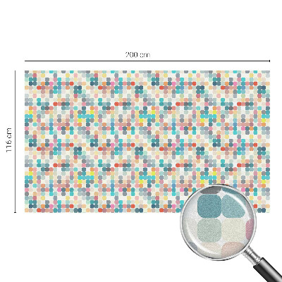 Colored window film stained glass Colorful squares