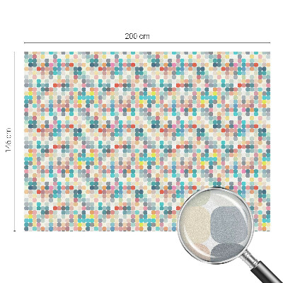 Colored window film stained glass Colorful squares