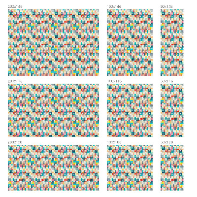 Colored window film stained glass Colorful squares