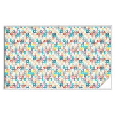 Colored window film stained glass Colorful squares