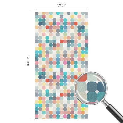 Colored window film stained glass Colorful squares