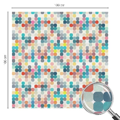 Colored window film stained glass Colorful squares