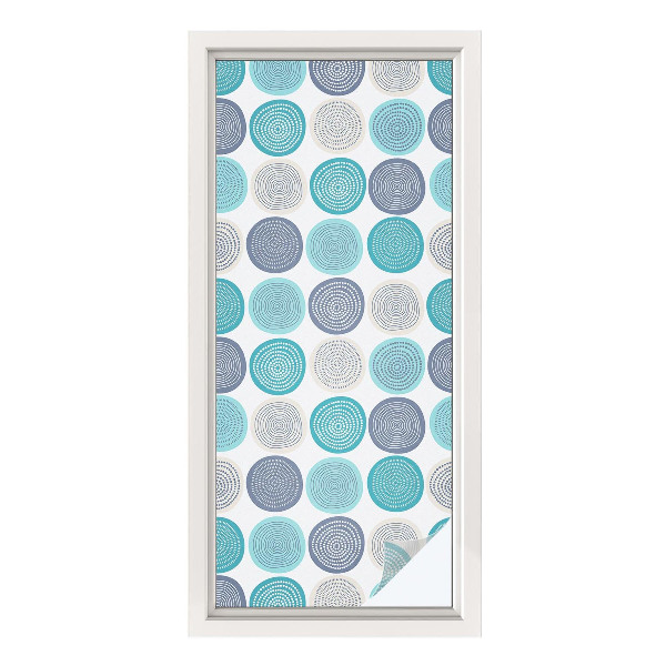 Patterned window film Geometric circles