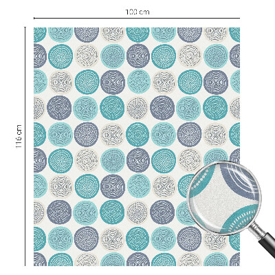 Patterned window film Geometric circles