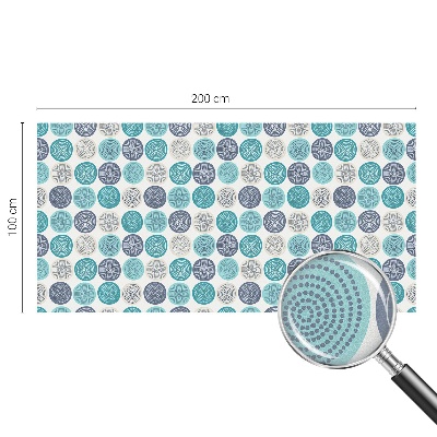 Patterned window film Geometric circles