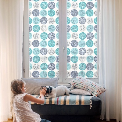Patterned window film Geometric circles