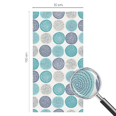 Patterned window film Geometric circles