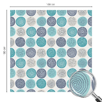 Patterned window film Geometric circles