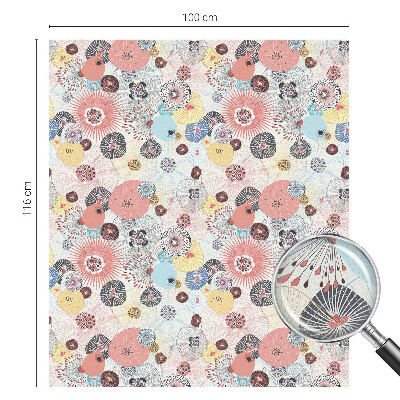 Privacy window film Colorful flower